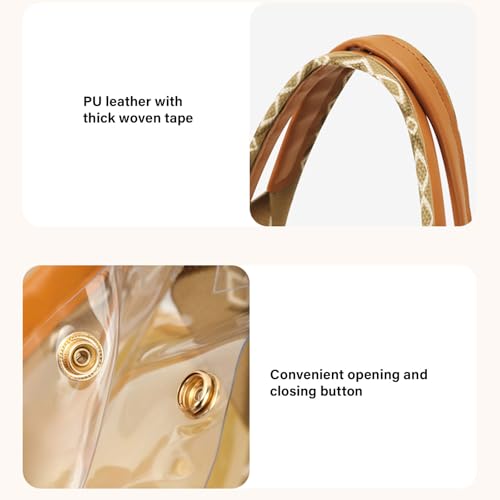 Sac à bandoulière en PVC transparent décontracté multi-usage