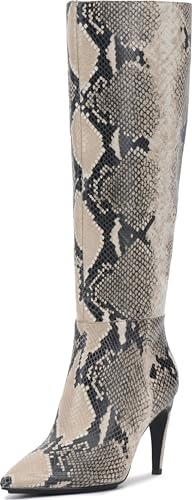 Vince Camuto women's Brigitte Wide Calf Knee High Boot, Ivory Multi Wide Calf, 6 UK