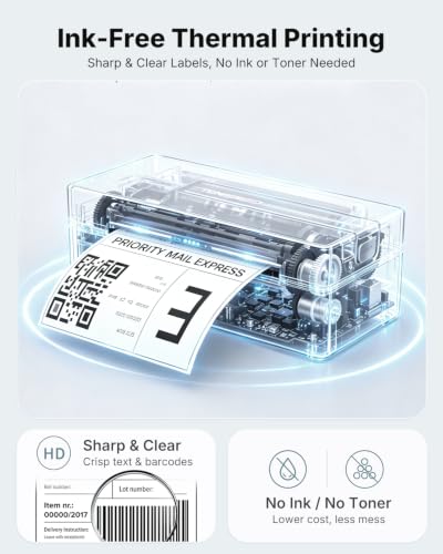 Bluetooth Thermal Shipping Label Printer SET DROPS TO - image 5