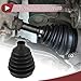 HEROFFIX 1 Set CV Joint Boot Kit for Toyota RAV4 2005-2020 for Toyota Camry 2002-2003 Outer Constant Velocity Joint Boot W/Clamps No.442842120 Black Rubber
