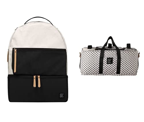 Image of Petunia Pickle Bottom - Axis Backpack (Birch/Black) + Caddy (Positive) Bundle