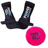 SWAX LAX Power Weights Training Tool for All Types of Lacrosse Sticks and 1 Neon Pink Lacrosse Training Ball Bundle