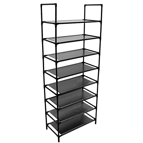 MINGYI Étagère à Chaussures avec 8 Rangement Niveaux, Armoire à Chaussures en Tissu Non tissé, Etagere Chaussure pour Entrée Salon Chambre, 60×30×137cm Cover