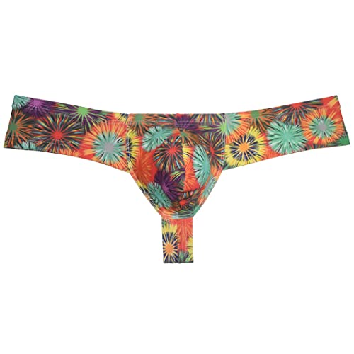 OROCOJUCO Sexy Men's Cheeky Briefs Thong Boxers Brazilian Bikini Shorts Underwear 1/3 Rear Cover Boxers Thong Pants3