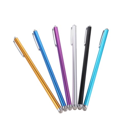 SEWACC 6 Piezas Lápices Táctiles Capacitivos Sensibilidad Elevada Puntas Desmontables Compatibles con Tabletas y Teléfonos Inteligentes Diseño y Duradero