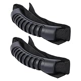 BESPORTBLE 2stücke Teiliges Stabile Schwarze Kunststoff-handgriffe Für Kajaks Und Kanus rutschfeste Sicherheits-seitengriffe Elastische Schnur Einfache Montage Zubehör Für Kajak Bootsausstatt