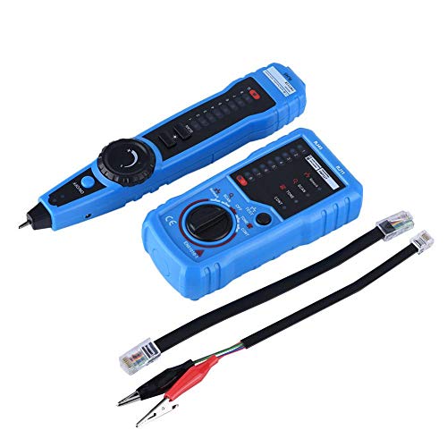 Network Cable Tester, Precise Telephone Wire Tracker Judging & Locating Line Breakpoint Cable Tester for RJ11 RJ45 Line Finder Handheld Wire Tracker, Telephone Line Tester