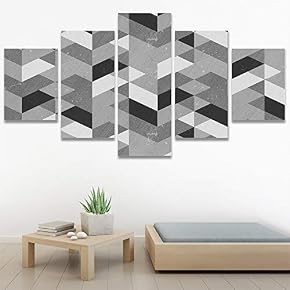 SIGNWIN 5 Panel Canvas Wall Art Modern Art...