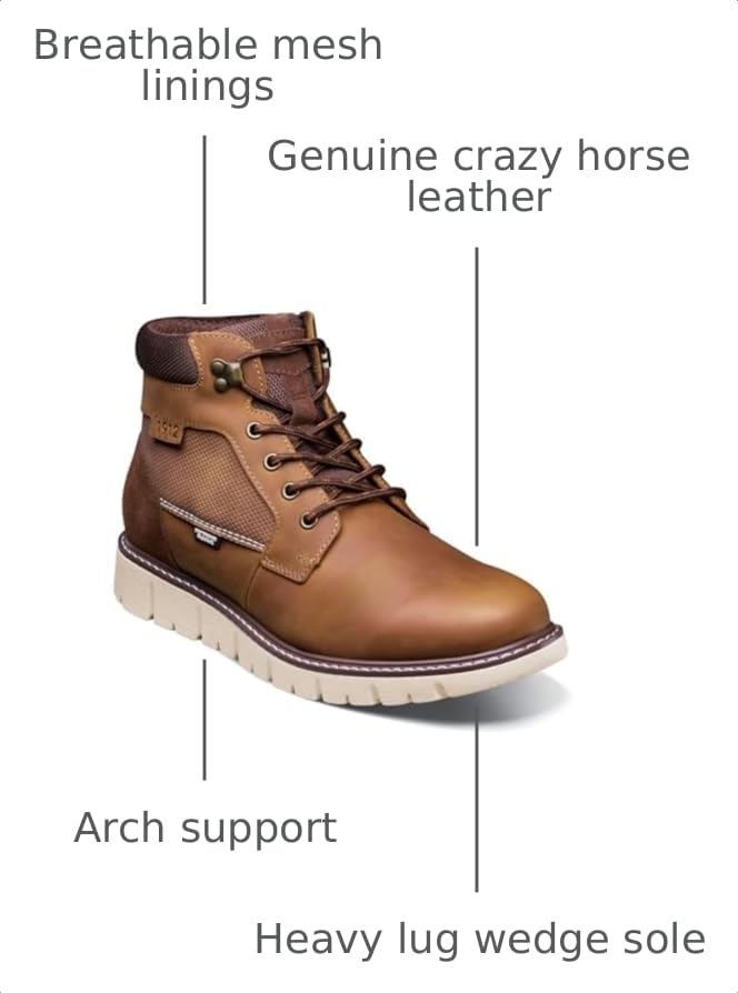 Image of Nunn Bush Karnak Plain Toe Boots Chukka
