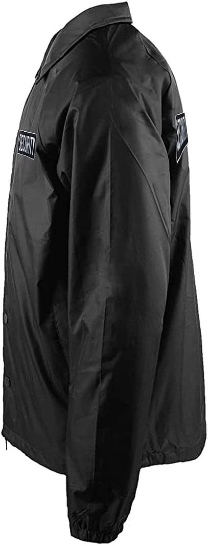 Gs-eagle For Men's Security Black Waterproof Button Down Jacket Size 2XL
