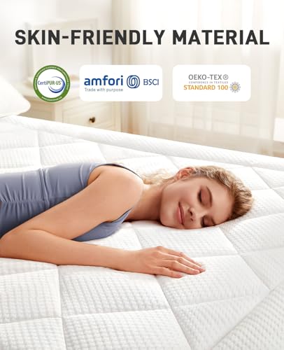 Perlecare PCMT11W-Q3 Dual Layer 3 Inch Memory Foam Mattress Topper Queen Size thumb #4