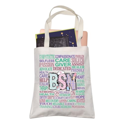 Cadeau d'infirmière BSN sac fourre-tout pour célébrer la réussite du Bachelor