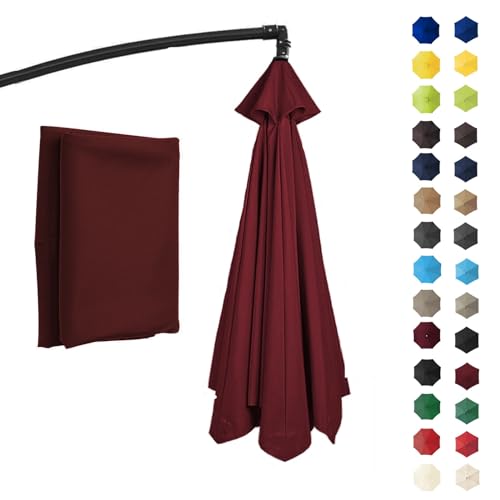 Cubierta anti-ultravioleta para sombrilla de patio con repuesto de toldo duradero