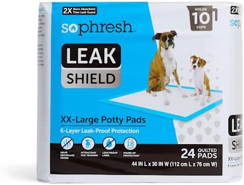 SO PHRESH XX-Large Leak Shield Potty Pads Count of 72