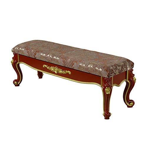 TD Wooden Shoe Bench American Style Sofa Stool Bench Used For Living Room Bedroom Corridor D-68 (Size : 1000 * 300 * 370MM)