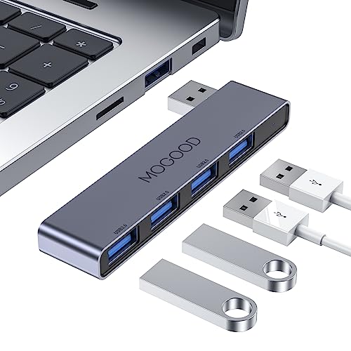 MOGOOD Hub USB 3.0 Ultrafino - Estación de Adaptadores