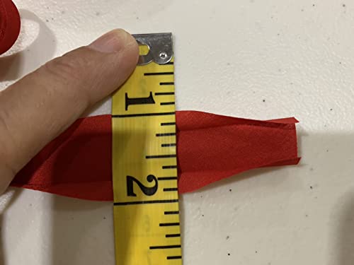 Bias Tape Double Fold 1/2 Inch X 10 Yard Polyester For Sewing Craft Binding Tape Hemming Sewing Seaming Piping Quilting Clothing Accessories Wrapping Crafts Cord Trim (Red) #TOP2