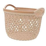 INOOMP Cesta Tejida Pequeña Estilo Pastoral para Almacenamiento Multiuso y Organización de Objetos Decorativa para Hogar y Oficina