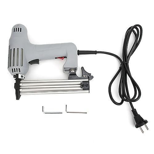 Pistola de Clavos Eléctrica F30, Grapadora, Clavadora para Carpintería, 220 V, para Decoración de Carpintería Pequeña, Cuero, Tela, Producción de Muebles de Madera, Clavado