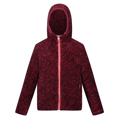 Childrens/Kids Kyrell Zebra Print Reversible Jacket (7-8 Years) (Mineral Red/Burgundy)3