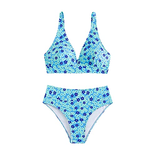MAIGOIN - Traje de baño tankini con falda, vestido paquistaní para mujer, bikinis para niña, traje de baño para mujer, chaleco de erupción, talla grande, trajes de baño para mujer, control de abdomen