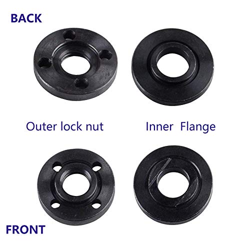 Grinder Angle Spanner Wrench Flange Nut Compatible With Milwaukee Dewalt 193465-4 Bosch Black Decker Ryobi 4.5" 5" 5/8-11 Parts #TOP2