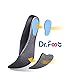 Dr. Foot Full Orthotics Shoe Insoles - Arch Support Inserts Correct Flat Feet, Over-Pronation, Fallen Arch (M- W8.5-10 | M7.5-9) Blue&Black