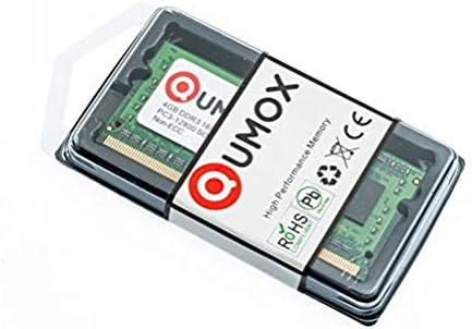 QUMOX 4GB 1600 DDR3 4 GB PC3-12800 SO-DIMM PC3 RAM Laptop Memory 204pin CL11