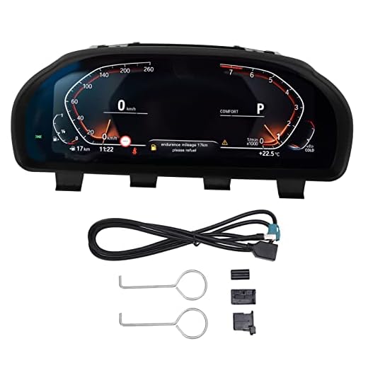 Digital Dashboard Cluster丨 Qiilu Car Digital LCD Dashboard丨Car LCD Screen Meter Digital Dashboard Cluster Instrument Replacement for 5 Series F10 F11 F18 GT F07 Auto Meter