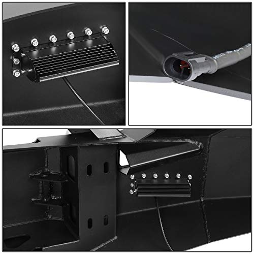 Image of DNA Motoring FGBP-006 1-Piece Design Rock Crawler Front Winch Bumper w /LED Fog Light Compatible with 07-13 GMC Sierra 1500