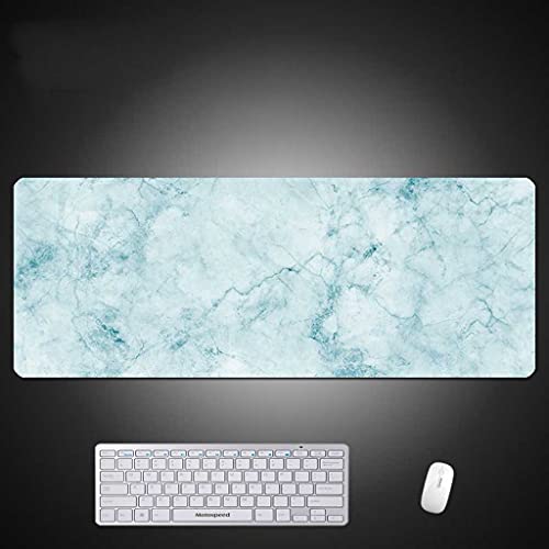 Tapis de souris XXL One Piece motif marbre bleu pour setup gaming