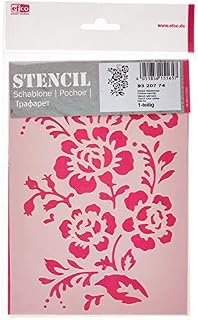 Efco 9320774 Stencil Wild Rose / 1 Design DIN A 5, 21 x 15 x 1 cm