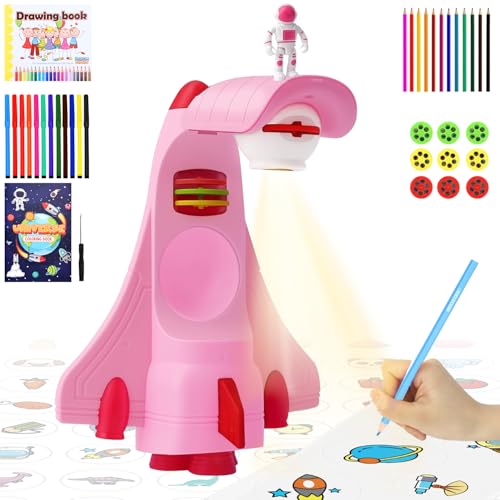 Kids Drawing Projector Toy Smart Art Sketcher Projector with 24 Color Pens - image 1