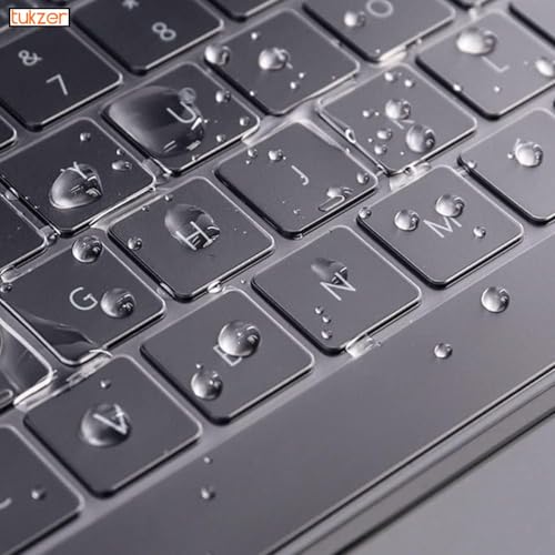 Image of Tukzer Premium Keyboard Cover Compatible for 2026 MacBook Neo 13, 2026 2025-2021 M5-M2 MacBook Air 13 /15,M5-M1 Pro /Max MacBook Pro 14 /16, Laptop Accessories Ultra Thin Protector Skin - TPU Clear
