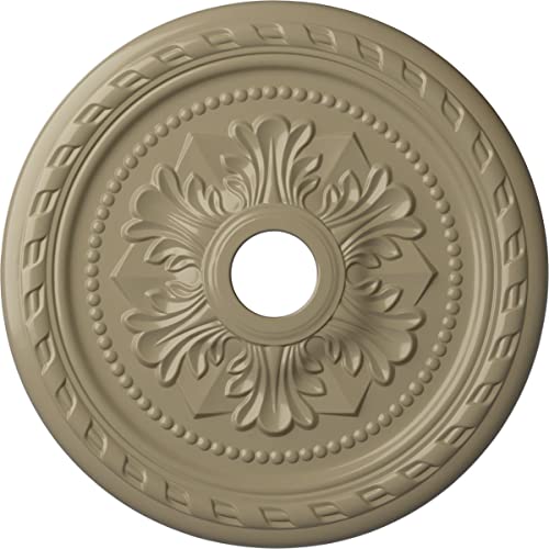 Ekena Millwork CM23PMGDF Palmetto Ceiling Medallion, 23-5/8" x 3-5/8" x 1-5/8", Gobi Desert