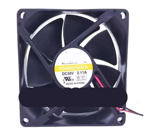 Ventilador de refrigeración de 80mm y 48V CC con conexión de 2 cables para refrigeración axial 2