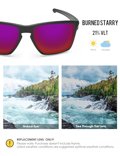 Image of BLAZERBUCK Replacement Lenses for Oakley Sliver XL OO9341 Sunglass