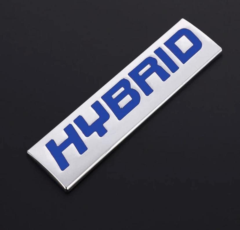 Image of Emblems for Car & Bike Metal Lo.go and Grill Me.tal Lo.go, Auto Accessories for Car Emblem 3D Badge Auto Racing Sport Sticker Grand Tourer Decal. (Hybrid Chrome Blue Sticker)