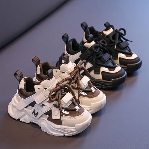 IWIHMIV Toddler Boys Tennis Shoes Kids Slip On Shoes Girls Sneakers Kids Lightweight Lace Up Running Casual Walking Shoes2