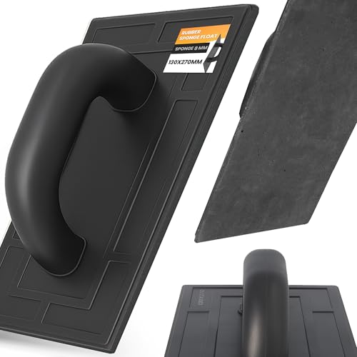 Instalguru Llana Esponja Goma 8 mm Mango Plástico Para Juntas Azulejos Alisado Mortero Acabados Rejuntado Herramienta Alicatador Baldosas Paredes Suelos Preparación Superficie