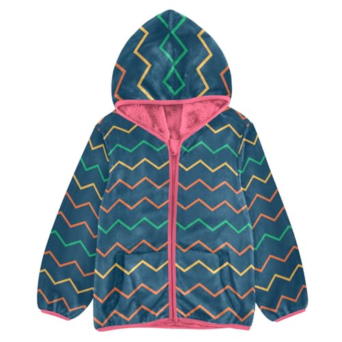 GuoChe Colorful Wave Pattern Fleece Jacket Baby Boy