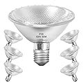 Jaenmsa Par30 Halogen Light Bulbs 50W 120V, Short Neck Par30 Flood Light Bulbs,Dimmable 2700K Warm White, 6Pcs Halogen Bulbs E26 Base for 5-6in Recessed/Ceiling Cans/Accent/Tracking Lighting