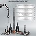 Upgraded 79-Piece Magnetic Impact Nut Driver Set, Metric & SAE with 3LB Magnetic Pickup Tool, Socket Adapters, Wing Nut Driver, Universal Sockets, Quick-Change Bit Holder & Extensions, Power Bits