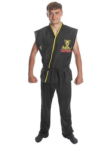 KARNIVAL COSTUMES, LETTER 'K' Déguisement élève karaté noir adulte - Noir - L