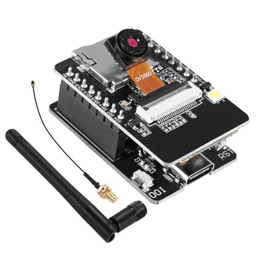 APKLVSR für ESP32 CAM-Modul für ESP32 USB-C ESP32-CAM-Entwicklungsplatine für ESP32-CAM-MB 8M mit DC 5 V Dual-Core 2 4G-Antennen IPEX OV3660 Kamera-TF-Karten-Modul kompatibel mit Arduino