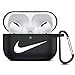 Produktbild Leosimp für AirPods Pro hülle Case, Cute Niedliche 3D Weichem Silikon Schützende Air pods Haut, Ultraleicht Stoßfeste Kopfhörer hülle, Mode Cartoon Schlüsselanhänger für Airpod 3 (Black Right)