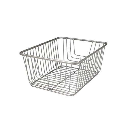 Spectrum Diversified Ashley Basket, Large, Satin Nickel