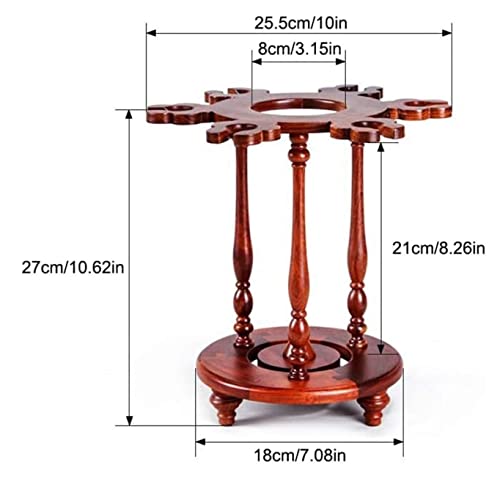 Portabotellas de vino de madera estilo chino sólido miniatura 2