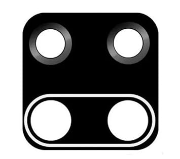 imbi) Camera Glass Compatible with Redmi Note 9 Pro/Redmi Note 9 Pro Max Rear Camera Lens Glass Replacements Black