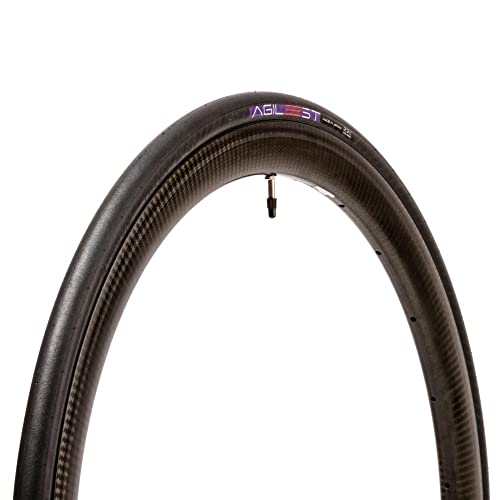 Panaracer Agilest Folding Road Tyre: Black/Black 700x25c, Black / Black